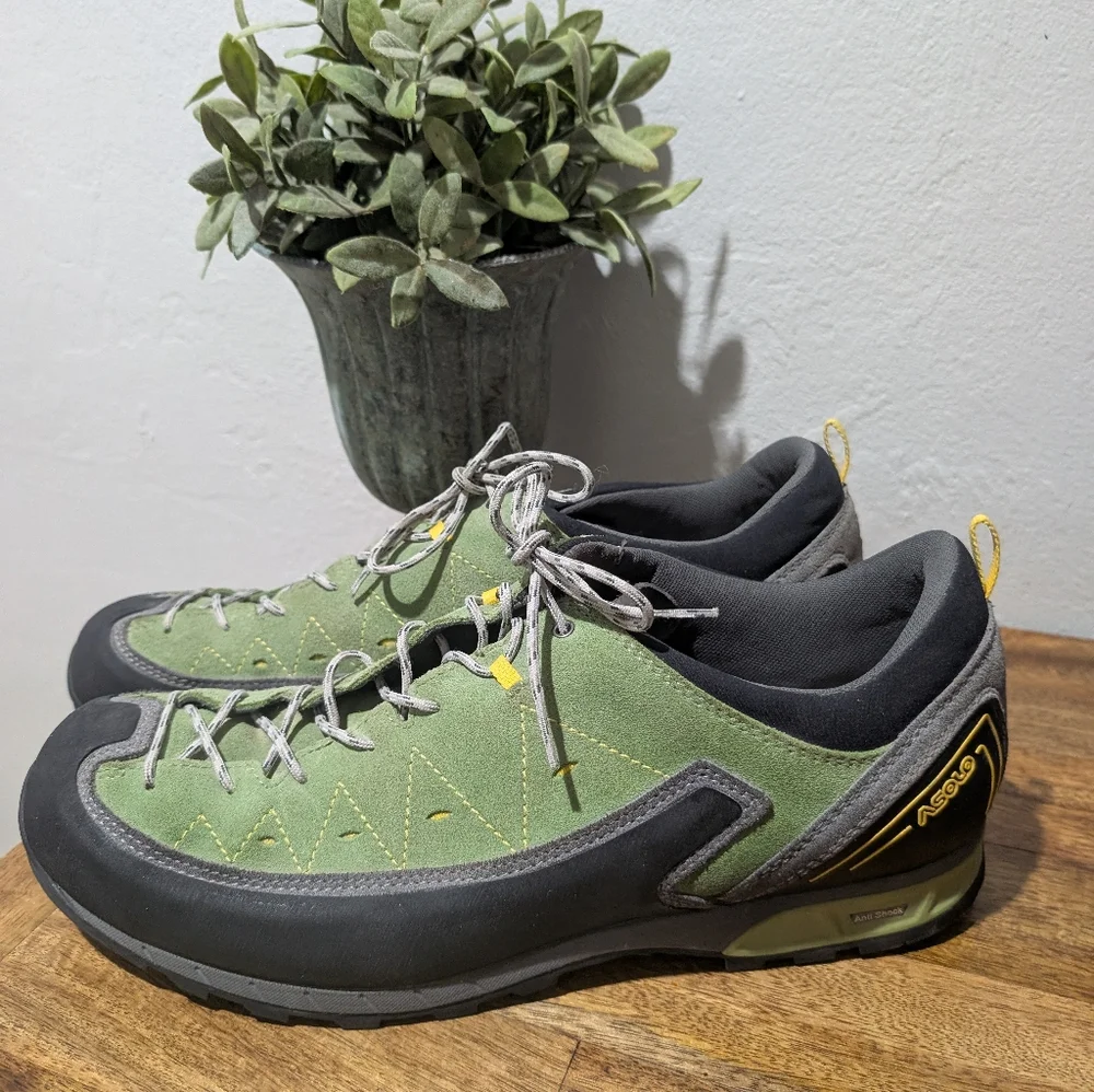 Asolo Apex Shoe - Men's Men's‎ Green Hiking Shoes Size 12.5